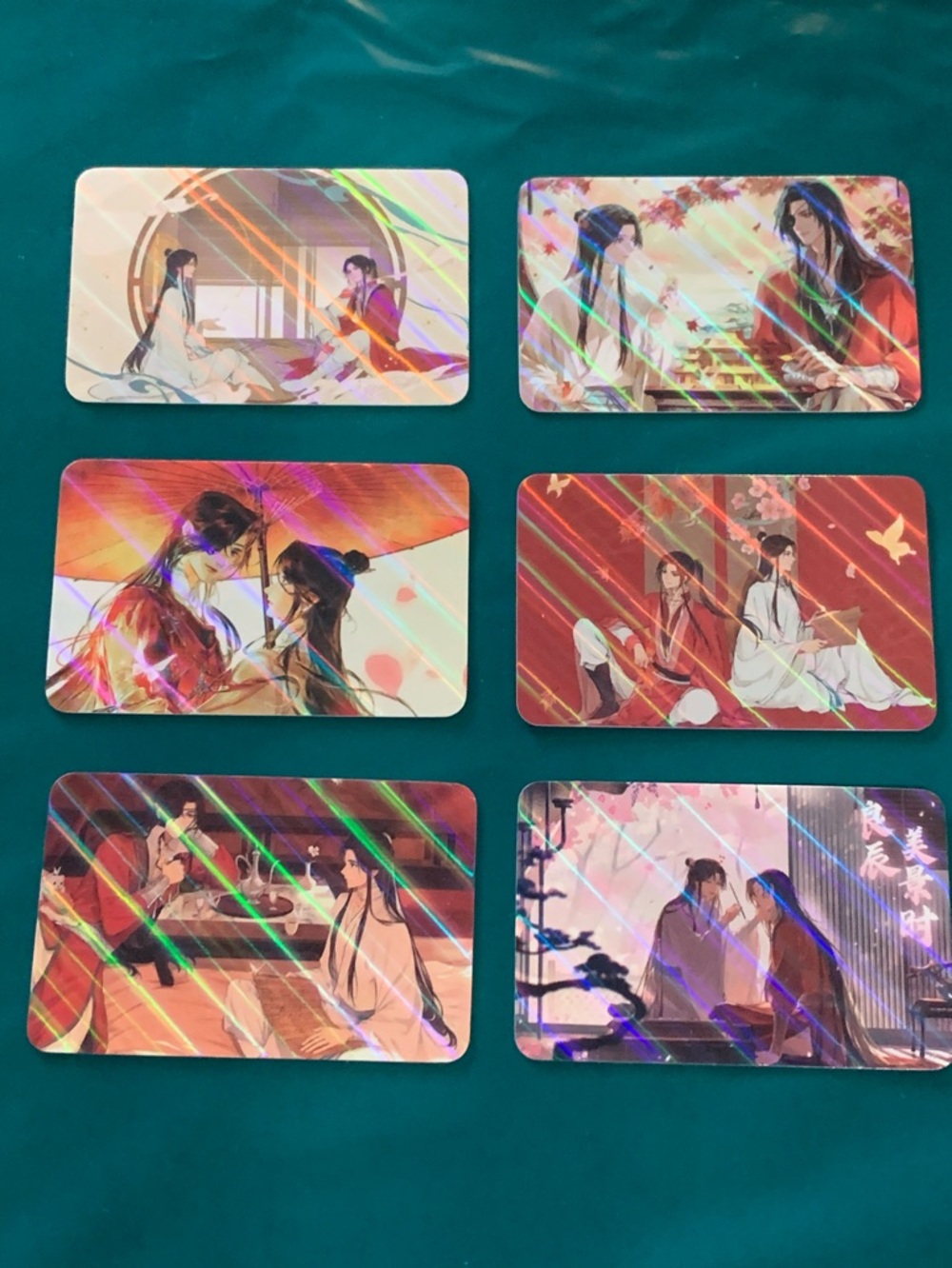 Anime Heaven’s Official’s Blessing Holographic Art Cards - 6 Pack